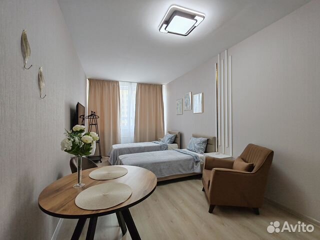 

Квартира-студия, 28 м², 2 кровати