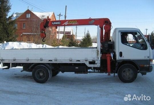 Грузовик с краном. Манипулятор 2тн. Борт 5 м кран