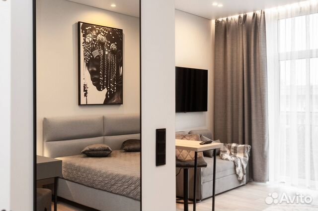 

Квартира-студия, 32 м², 2 кровати