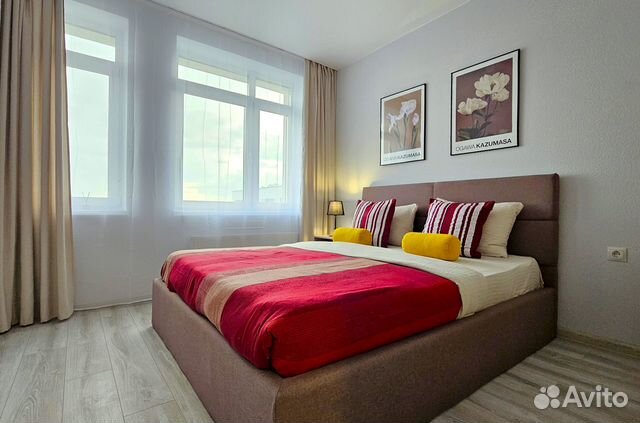 

1-к. квартира, 45 м², 2 кровати