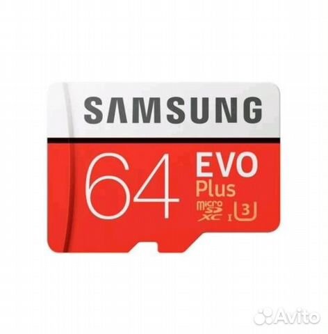 Карта памяти SAMSUNG EVO plus 64GB 100MB/s