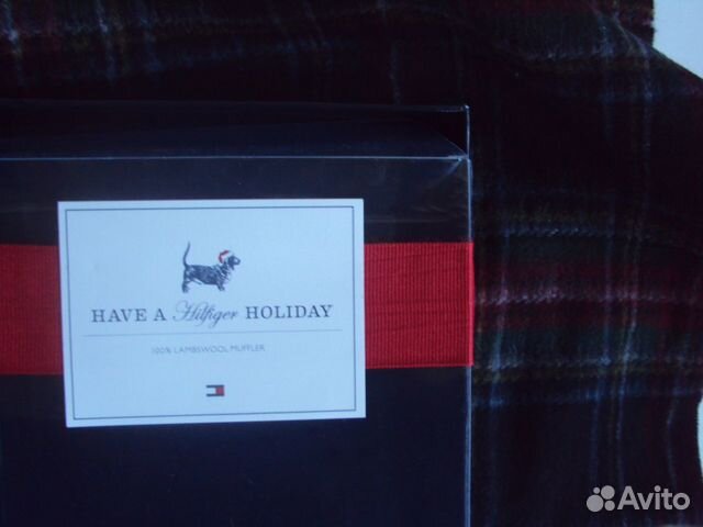 Шарф Tommy Hilfiger овечья шерсть B подар коробке
