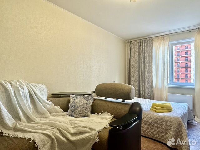 

1-к. квартира, 38 м², 2 кровати