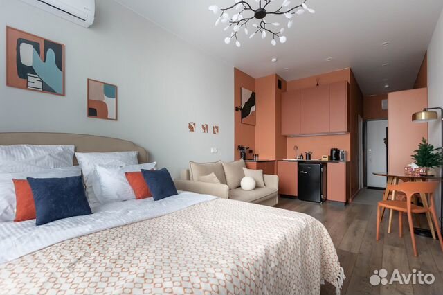 

Квартира-студия, 25 м², 2 кровати