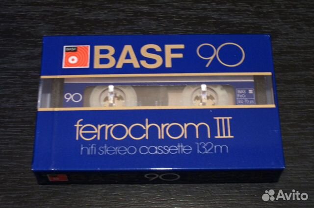 Аудиокассеты basf ferrochrom III 90 1981 germany