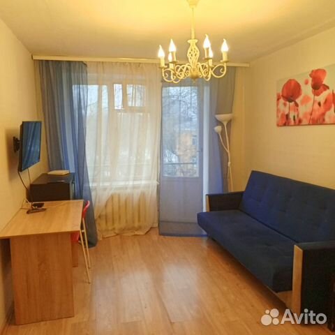 

1-к. квартира, 42 м², 3 кровати