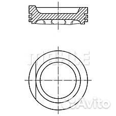Поршень+палец, с кольцами audi, VW AAZ/ABL