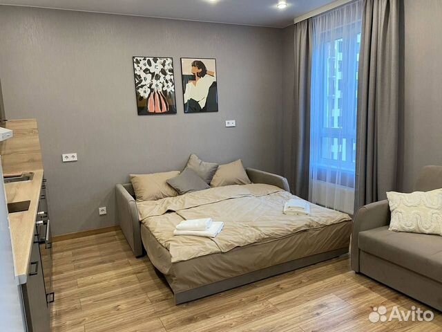 

Квартира-студия, 31 м², 2 кровати