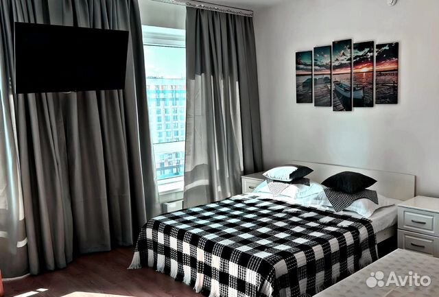 

Квартира-студия, 32 м², 2 кровати