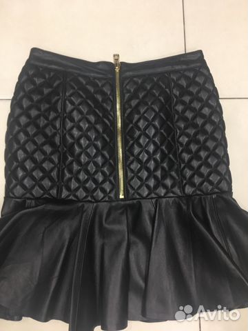 Юбка кожаная Balmain Юбка кожаная Balmain