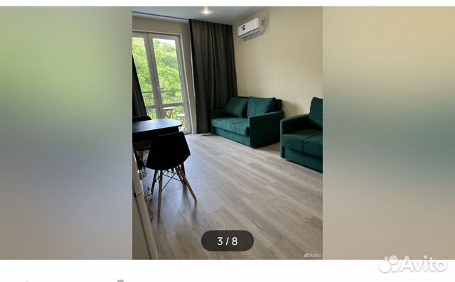 

Квартира-студия, 27 м², 2 кровати