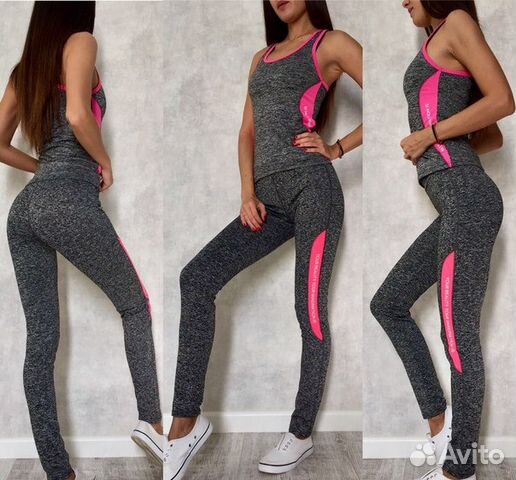 Спортивный костюм для фитнеса новый женский майка Спортивный костюм для фитнеса новый женский майка