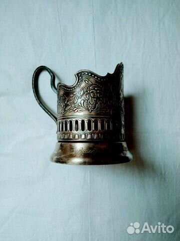 Подстаканник мельхиоровый