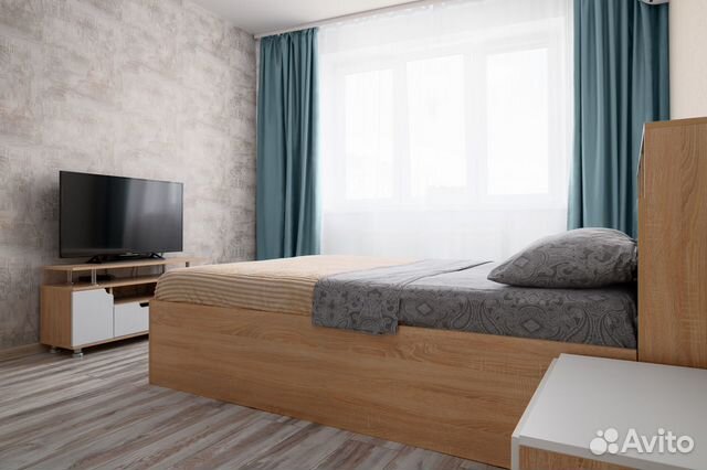 

1-к. квартира, 45 м², 2 кровати