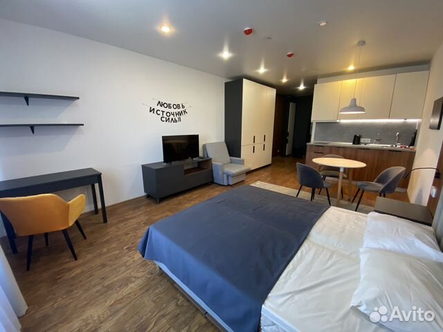 

Квартира-студия, 40 м², 2 кровати
