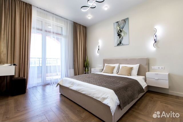 

1-к. квартира, 54 м², 2 кровати