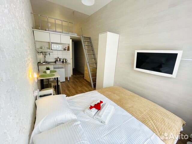 

Квартира-студия, 20 м², 2 кровати