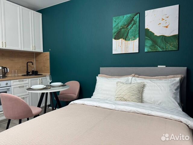 

Квартира-студия, 28 м², 2 кровати