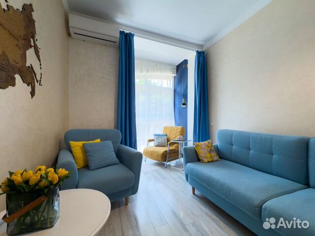 

1-к. квартира, 45 м², 2 кровати