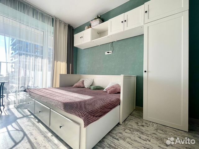 

Квартира-студия, 27 м², 2 кровати
