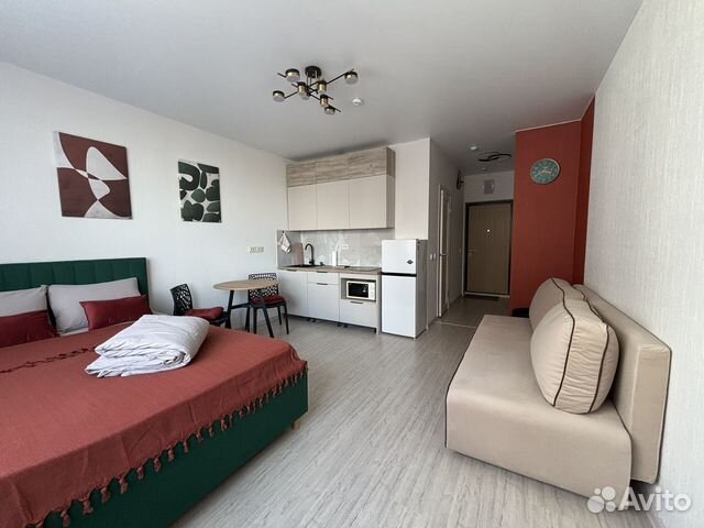 

Квартира-студия, 28 м², 2 кровати