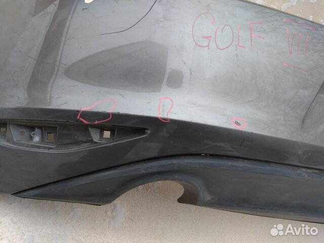 Бампер задний для Volkswagen Golf VII