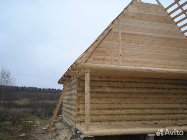 Сруб 6x7+ 2 м терраса + мансарда