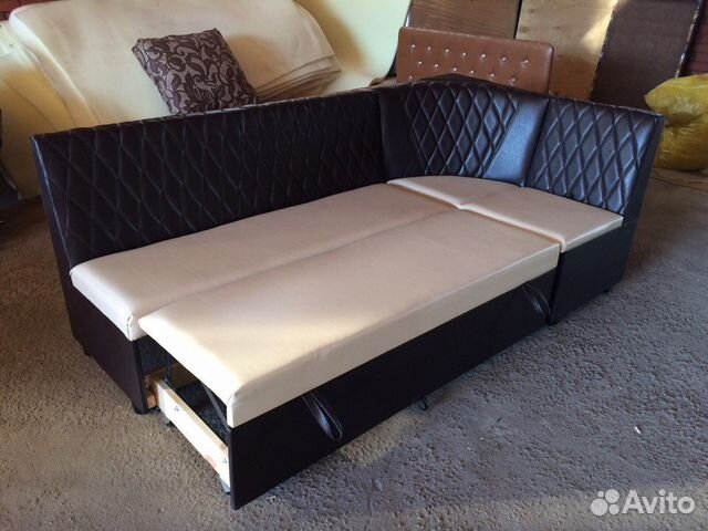 Кухонный угловой диван, со спальным местом