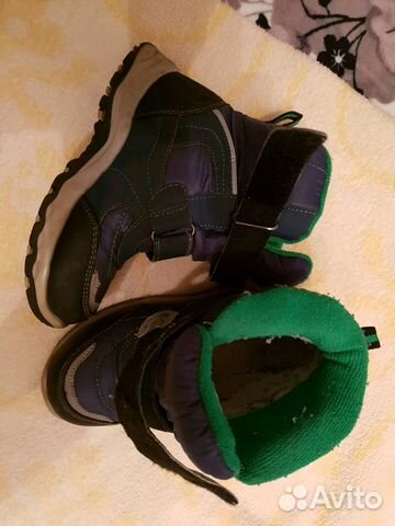 Зимние ботинки на липучках Зимние ботинки на липучках