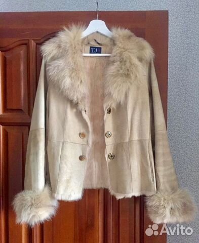 Куртка Дубленка легкая Италия trussardi jeans р.46