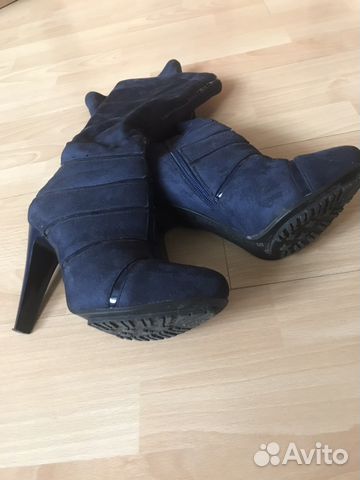 Сапоги на скрытой платформе 37