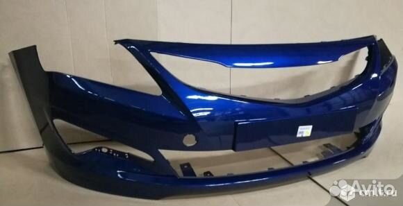 Бампер Hyundai Solaris Рестайлинг Цвет Синий WGM