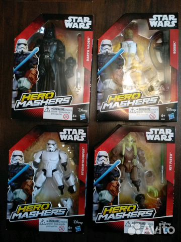Набор Star Wars из 4х персонажей новый Набор Star Wars из 4х персонажей новый