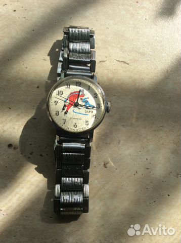 Часы СССР Заря Конькобежец Часы СССР Заря Конькобежец