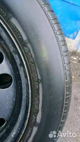 Шины с дисками 205/55 R16, Bridgestone Potenza REO