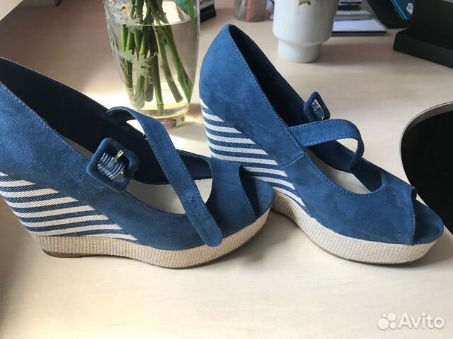 Джинсовые босоножки (состояние новых) р 39