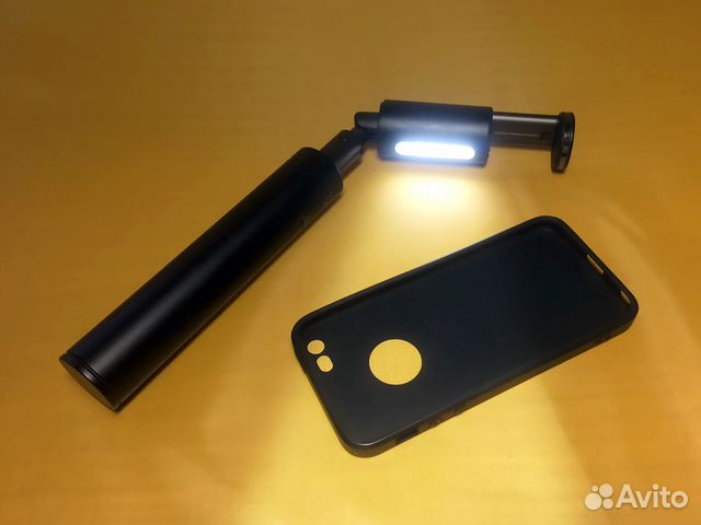 Селфи монопод Huawei CF33 подсвет Bluetooth черный