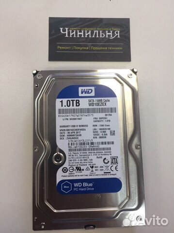 Жесткий диск WD Blue 1Tb WD10ezex б/у