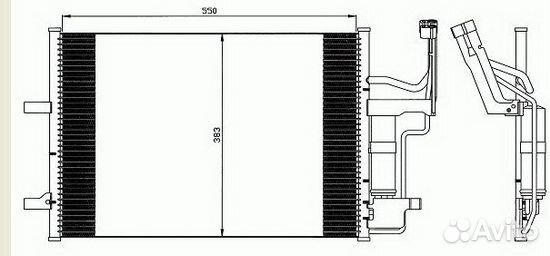 Радиатор кондиционера Mazda 3