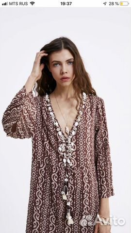 Zara новое платье ракушки рубашка халат Zara новое платье ракушки рубашка халат