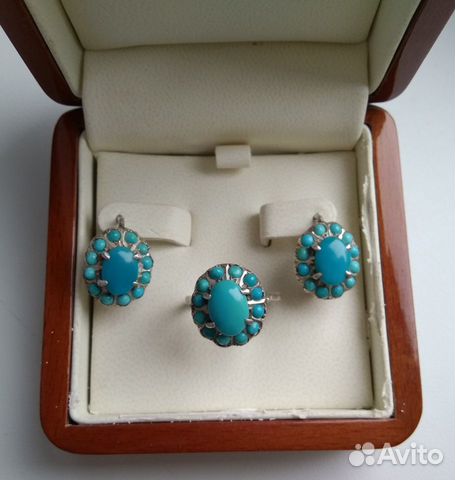 Серебро серьги кольцо полудрагоценные камни