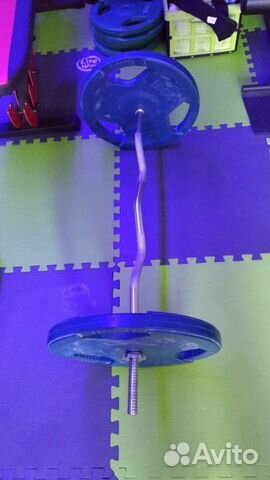 Штанга 45кг, диски 20кг