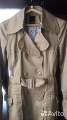 Плащ тренч Vero Moda хаки / песочный / горчичный Плащ тренч Vero Moda хаки / песочный / горчичный