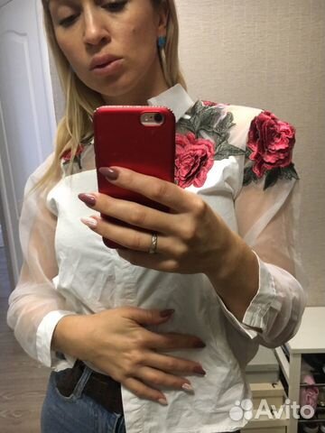 Рубашка с цветами