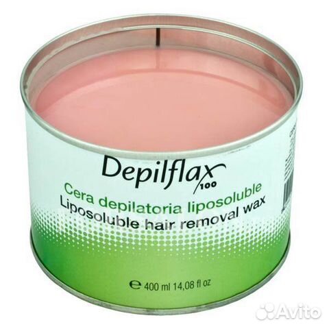 Воск в банке «Розовый», Depilflax, 400 мл