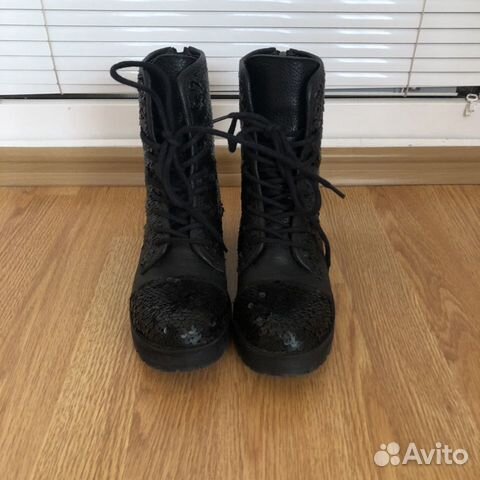 Кожаные ботинки