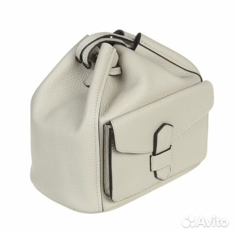 Кожаная сумка-кисет Sergio Belotti 536 cream