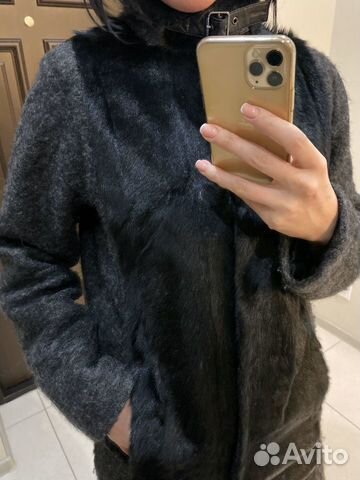 Пальто с мехом козлика Пальто с мехом козлика