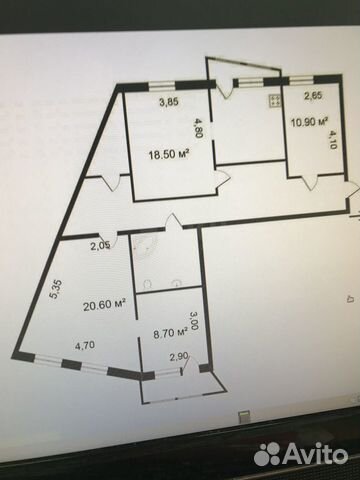 4-к квартира, 101.6 м², 3/9 эт. 4-к квартира, 101.6 м², 3/9 эт.