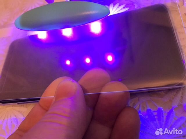 Samsung Galaxy s9; s9 +, защитные стекла с уф ламп